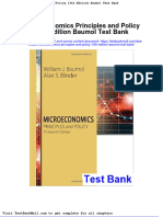 Microeconomics Principles and Policy 13th Edition Baumol Test Bank