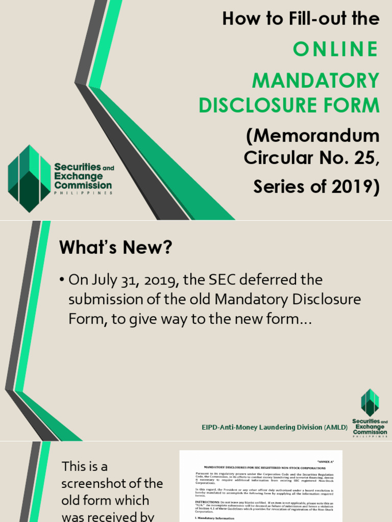 Online Submission of Mandatory Disclosure Form | PDF | Software | Computing