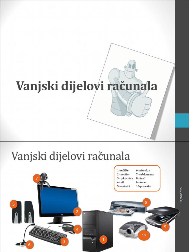 2.-Vanjski Dijelovi Racunala | PDF