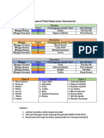 Jadwal Piket Kebersihan Sekretariat 2023