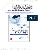 Test Bank For Crafting and Executing Strategy Concepts 22nd Edition Arthur Thompson JR A Strickland III John Gamble Margaret Peteraf