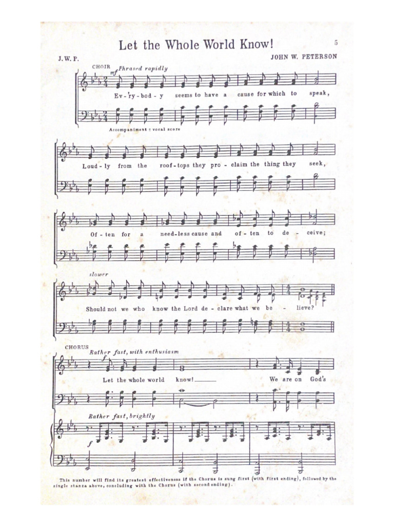 let the whole world talk lyrics
