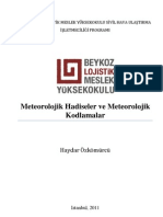 Meteorolojik Hadiseler Ve Meteorolojik Kodlamalar