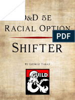 D&D 5e - 5e Race Option - Shifter