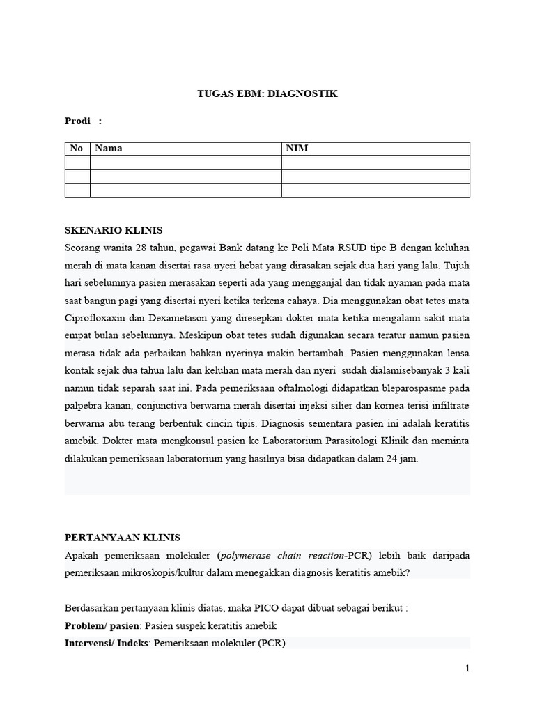 Contoh EBM Diagnostik 23 | PDF