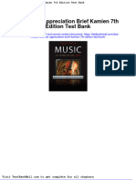 Music An Appreciation Brief Kamien 7th Edition Test Bank