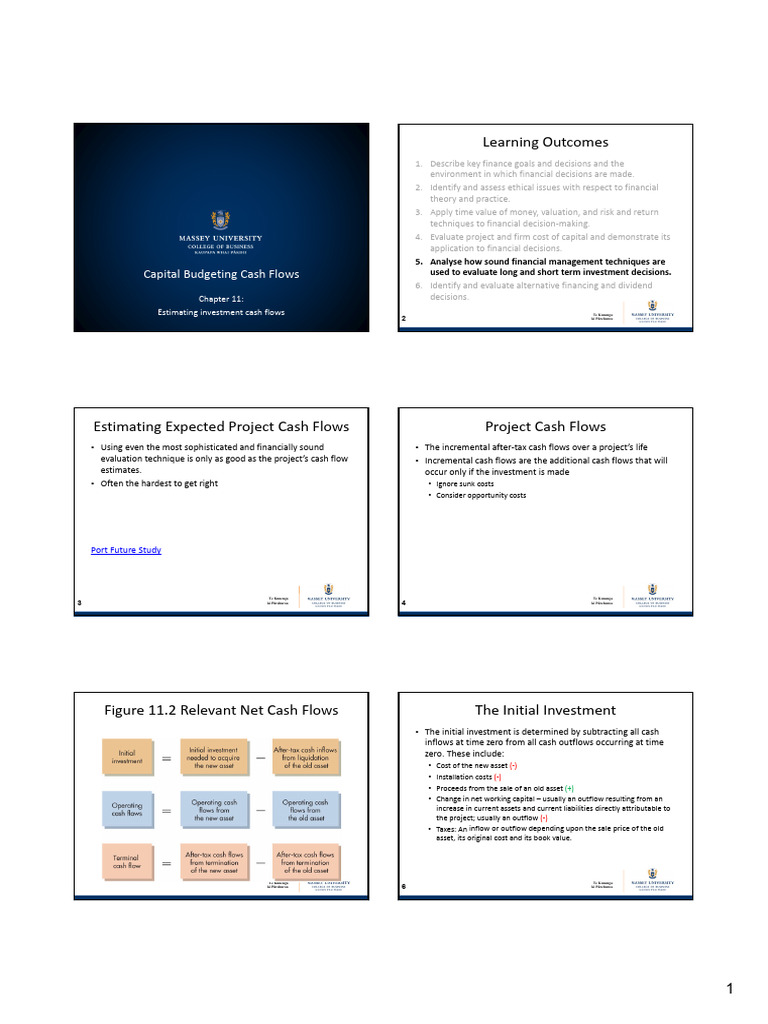 Capital Budgeting Cash Flow Analysis | PDF | Depreciation | Book Value