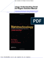 Nanotechnology Understanding Small Systems 3rd Rogers Solution Manual