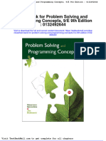 Test Bank For Problem Solving and Programming Concepts 9 e 9th Edition 0132492644