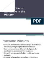 Introduction To Resilience in The Military