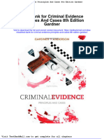 Test Bank For Criminal Evidence Principles and Cases 8th Edition Gardner