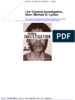 Test Bank for Criminal Investigation 1st Edition Michael d Lyman