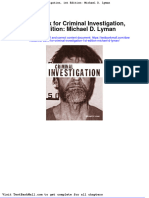 Test Bank For Criminal Investigation 1st Edition Michael D Lyman