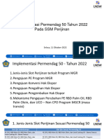 2022.10.11 Pemaparan Implementasi Permendag 50 Di SSM Perijinan