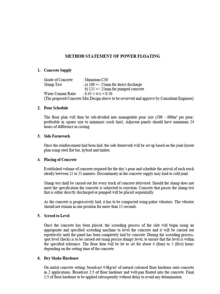 Floor Hardener PDF Concrete Materials