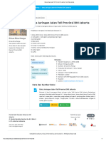 Data Jaringan Jalan Toll Provinsi DKI Jakarta - Open Data Jakarta