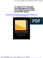 Solution Manual For Financial Institutions Managementa Risk Management Approach Saunders Cornett 8th Edition