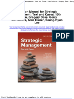 Solution Manual For Strategic Management Text and Cases 10th Edition Gregory Dess Gerry Mcnamara Alan Eisner Seung Hyun Lee