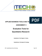 Evaluation Tools For Quantitative Research