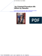 Test Bank For Criminal Procedure 9th Edition by Samaha