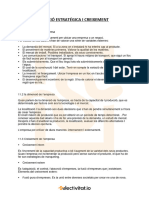 Tema 11: Direcció Estratégica I Creixement Empresarial