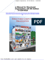 Solution Manual for Structured Computer Organization 6 e 6th Edition 0132916525