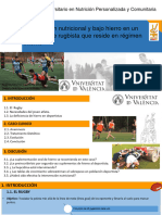 Sport Nutrition Case Rugby Player - Caso Clinico en Rugby