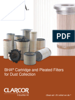 Bha Cartridge Pleated Filters Dust Collection Brochure