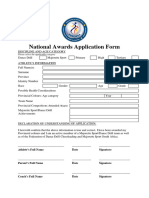 FDDCMSA Athlete National Awards Application Form