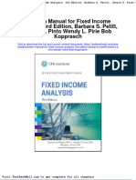 Solution Manual For Fixed Income Analysis 3rd Edition Barbara S Petitt Jerald e Pinto Wendy L Pirie Bob Kopprasch