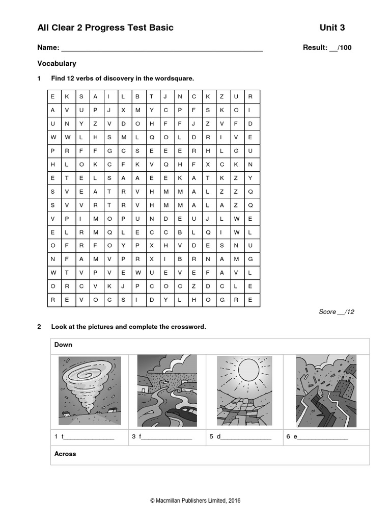 Unit 3 Progress Test Overview | PDF