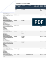 Suppliers - EZI POS DEMO