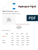 Hebraico Fácil - Adjetivos em Hebraico - Parte 1