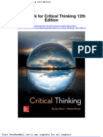 Test Bank For Critical Thinking 12th Edition