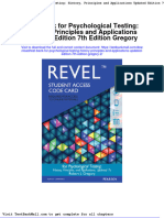 Test Bank For Psychological Testing History Principles and Applications Updated Edition 7th Edition Gregory 2