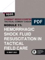 11 - Hemorrhagic Shock, Fuid Resuscitation in Tactical Field Care TFC
