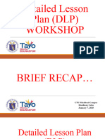 Detailed Lesson Plan DLP Steps in Preparing