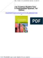 Test Bank For Cuadros Student Text Volume 3 of 4 Intermediate Spanish 1st Edition