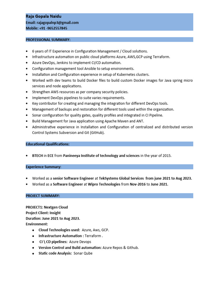 DevOps Engineer with Cloud Expertise | PDF | Cloud Computing | Amazon ...