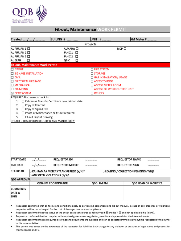 Disable Button Work Permit In Order Of Maintainance – JPIGAG