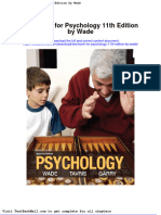 Test Bank For Psychology 11th Edition by Wade