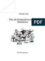 (Ebook - German) Leary, Timothy - Über Die Kriminalisierung Des Natürlichen