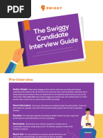 30 - 1 - 1 - Swiggy - Candidate Interview