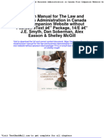 Solution Manual For The Law and Business Administration in Canada Plus Companion Website Without Pearson Etext Package 14 e J e Smyth Dan Soberman Alex Easson Shelley Mcgill