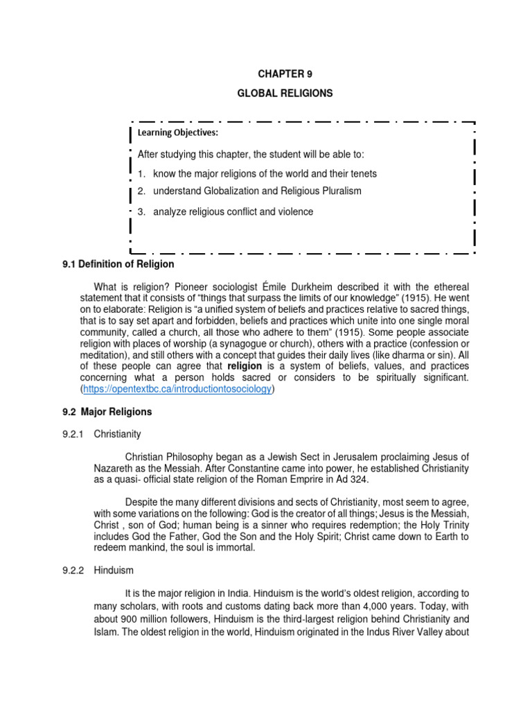 Overview of Major World Religions | PDF | Jesus | Confucianism