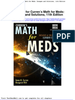 Test Bank For Currens Math For Meds Dosages and Solutions 11th Edition