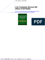 Test Bank For Customer Service 6th Edition 013274239x