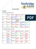 Horarios Norbridge 2023