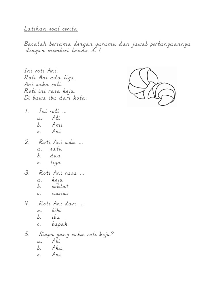 Latihan Soal Cerita Roti Ani | PDF