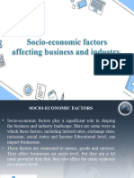 Socio-Economic Factors Affecting Business and Industry G-3